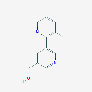 molecular formula C12H12N2O B11901114 (3-Methyl-[2,3'-bipyridin]-5'-yl)methanol CAS No. 1346686-62-1