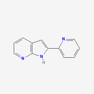 molecular formula C12H9N3 B11901120 2-(Pyridin-2-YL)-1H-pyrrolo[2,3-B]pyridine 