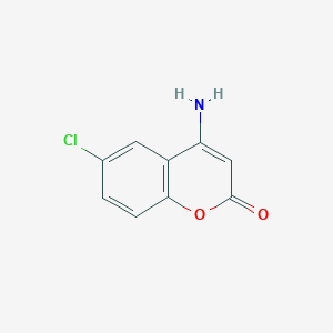 molecular formula C9H6ClNO2 B11901187 4-Amino-6-chloro-2H-chromen-2-one CAS No. 885269-61-4
