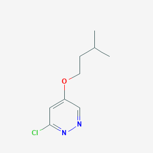 molecular formula C9H13ClN2O B11901188 3-Chloro-5-(isopentyloxy)pyridazine CAS No. 1346698-37-0