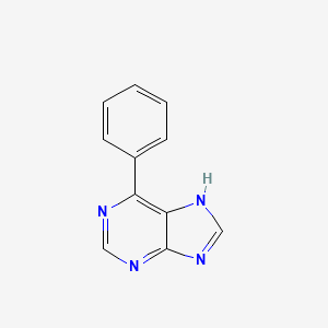 molecular formula C11H8N4 B11901230 6-phenyl-7H-purine CAS No. 6505-01-7