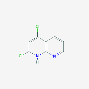 molecular formula C8H6Cl2N2 B11901252 2,4-Dichloro-1,2-dihydro-1,8-naphthyridine 