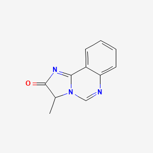 molecular formula C11H9N3O B11901339 Imidazo[1,2-c]quinazolin-2(3H)-one, 3-methyl- CAS No. 61381-31-5