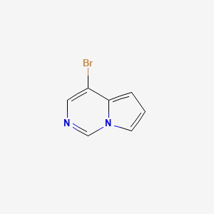 molecular formula C7H5BrN2 B11901357 4-Bromopyrrolo[1,2-c]pyrimidine 