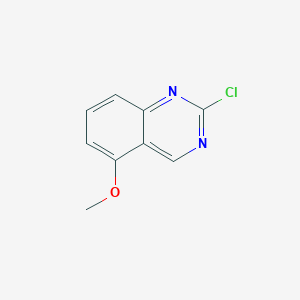 molecular formula C9H7ClN2O B11901418 2-Chloro-5-methoxyquinazoline 