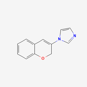 molecular formula C12H10N2O B11901422 1-(2H-Chromen-3-yl)-1H-imidazole CAS No. 89781-74-8