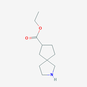 molecular formula C11H19NO2 B11901428 Ethyl 2-azaspiro[4.4]nonane-7-carboxylate 