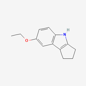 molecular formula C13H15NO B11901459 7-Ethoxy-1,2,3,4-tetrahydrocyclopenta[b]indole 