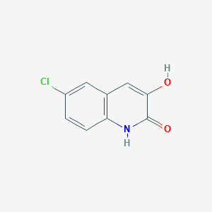 molecular formula C9H6ClNO2 B11901469 6-Chloro-3-hydroxyquinolin-2(1H)-one CAS No. 860207-46-1