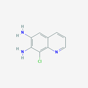 molecular formula C9H8ClN3 B11901545 8-Chloroquinoline-6,7-diamine CAS No. 261764-97-0