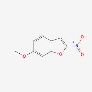 molecular formula C9H7NO4 B11901579 6-Methoxy-2-nitrobenzofuran CAS No. 36687-17-9