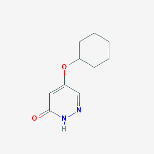 molecular formula C10H14N2O2 B11901584 5-(cyclohexyloxy)pyridazin-3(2H)-one CAS No. 1346697-84-4