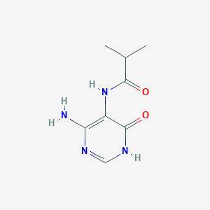 molecular formula C8H12N4O2 B11901613 N-(4-amino-6-oxo-1,6-dihydropyrimidin-5-yl)isobutyramide 