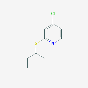 molecular formula C9H12ClNS B11901621 2-(Sec-butylthio)-4-chloropyridine CAS No. 1346707-27-4