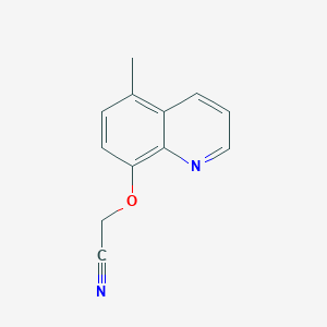 molecular formula C12H10N2O B11901658 [(5-Methylquinolin-8-yl)oxy]acetonitrile CAS No. 88757-28-2