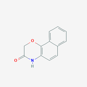 molecular formula C12H9NO2 B11901671 2H-Naphtho[1,2-b][1,4]oxazin-3(4H)-one CAS No. 19649-40-2
