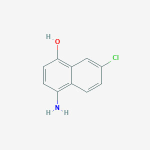 molecular formula C10H8ClNO B11901700 4-Amino-7-chloronaphthalen-1-ol 