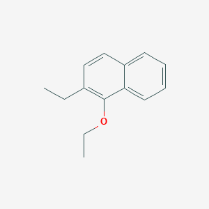 molecular formula C14H16O B11901708 1-Ethoxy-2-ethylnaphthalene 