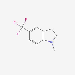 molecular formula C10H10F3N B11901742 1-Methyl-5-(trifluoromethyl)indoline 