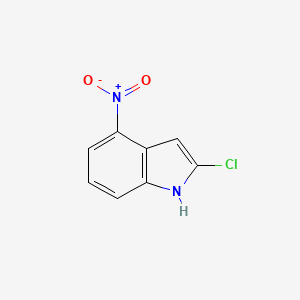 molecular formula C8H5ClN2O2 B11901771 2-Chloro-4-nitro-1H-indole 