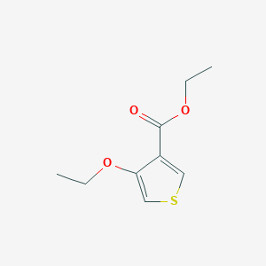 molecular formula C9H12O3S B11901784 Ethyl 4-ethoxythiophene-3-carboxylate CAS No. 70437-99-9