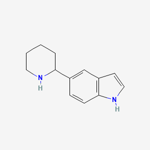 molecular formula C13H16N2 B11901799 5-(Piperidin-2-yl)-1H-indole 
