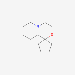 molecular formula C12H21NO B11901839 Hexahydro-3'H-spiro[cyclopentane-1,1'-pyrido[2,1-c][1,4]oxazine] 