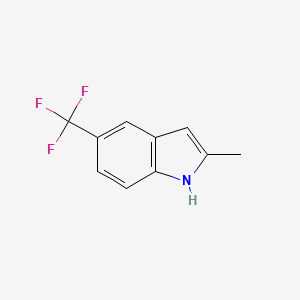 molecular formula C10H8F3N B11901842 2-methyl-5-(trifluoromethyl)-1H-indole 