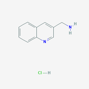 molecular formula C10H11ClN2 B11901890 Quinolin-3-ylmethanamine hydrochloride 