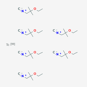 molecular formula C42H78N6O6Tc B119019 Hexakis(ethoxyisobutylisonitrile)technetium(I) CAS No. 157409-47-7