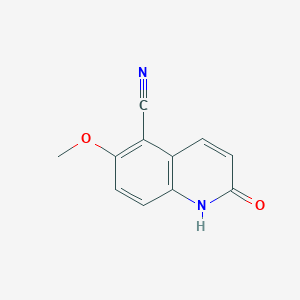 molecular formula C11H8N2O2 B11901921 6-Methoxy-2-oxo-1,2-dihydroquinoline-5-carbonitrile 
