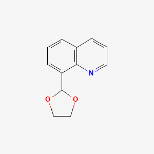 molecular formula C12H11NO2 B11902003 8-(1,3-Dioxolan-2-yl)quinoline 