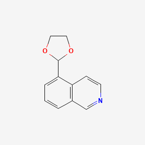 molecular formula C12H11NO2 B11902012 5-(1,3-Dioxolan-2-yl)isoquinoline 