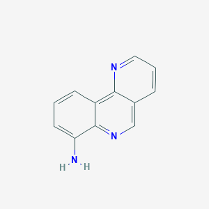 molecular formula C12H9N3 B11902024 Benzo[h][1,6]naphthyridin-7-amine CAS No. 64126-81-4