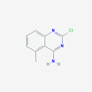 molecular formula C9H8ClN3 B11902073 2-Chloro-5-methylquinazolin-4-amine 