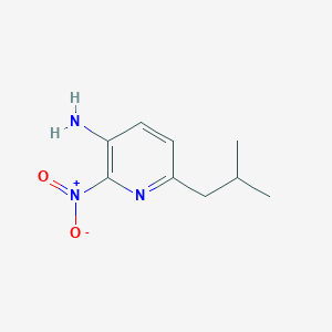 molecular formula C9H13N3O2 B11902089 6-Isobutyl-2-nitropyridin-3-amine 