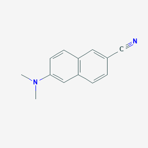 molecular formula C13H12N2 B11902107 6-(Dimethylamino)naphthalene-2-carbonitrile CAS No. 5043-04-9