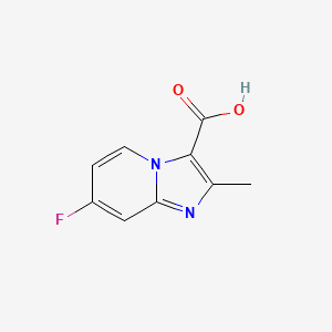 molecular formula C9H7FN2O2 B11902112 7-Fluoro-2-methyl-imidazo[1,2-A]pyridine-3-carboxylic acid 