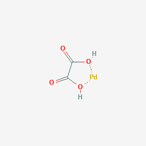 molecular formula C2H2O4Pd B11902113 Palladium oxalate 