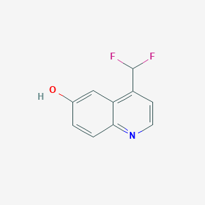 molecular formula C10H7F2NO B11902146 4-(Difluoromethyl)quinolin-6-ol 
