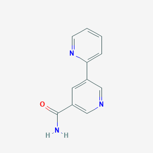 molecular formula C11H9N3O B11902176 [2,3'-Bipyridine]-5'-carboxamide CAS No. 1346686-51-8