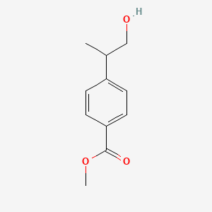 molecular formula C11H14O3 B11902197 Methyl 4-(1-hydroxypropan-2-yl)benzoate 