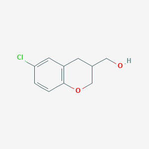 molecular formula C10H11ClO2 B11902211 (6-Chlorochroman-3-YL)methanol 