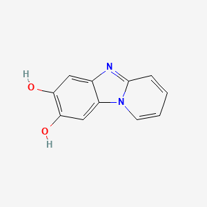 molecular formula C11H8N2O2 B11902306 Pyrido[1,2-a]benzimidazole-7,8-diol CAS No. 747365-76-0
