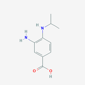 molecular formula C10H14N2O2 B11902312 3-Amino-4-(isopropylamino)benzoic acid CAS No. 284673-06-9
