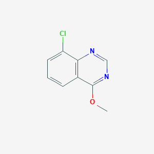 molecular formula C9H7ClN2O B11902333 8-Chloro-4-methoxyquinazoline 