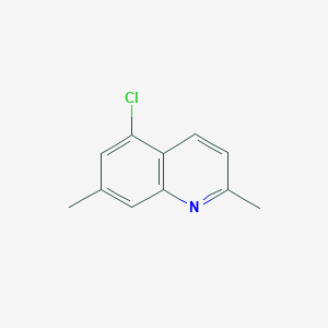 molecular formula C11H10ClN B11902380 5-Chloro-2,7-dimethylquinoline 