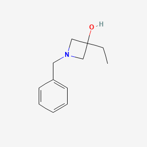 molecular formula C12H17NO B11902386 1-Benzyl-3-ethylazetidin-3-OL 