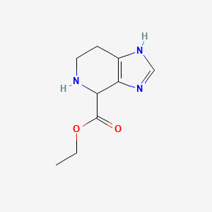 molecular formula C9H13N3O2 B11902424 Ethyl 4,5,6,7-tetrahydro-1H-imidazo[4,5-c]pyridine-4-carboxylate 