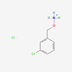molecular formula C7H9Cl2NO B11902468 O-(3-Chlorobenzyl)hydroxylaminehydrochloride 